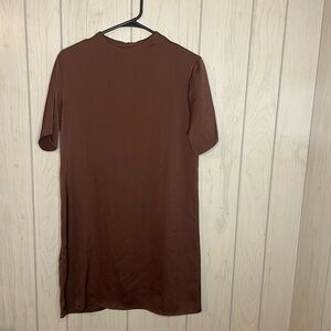 H&M Chocolate Brown Mini Shift Dress